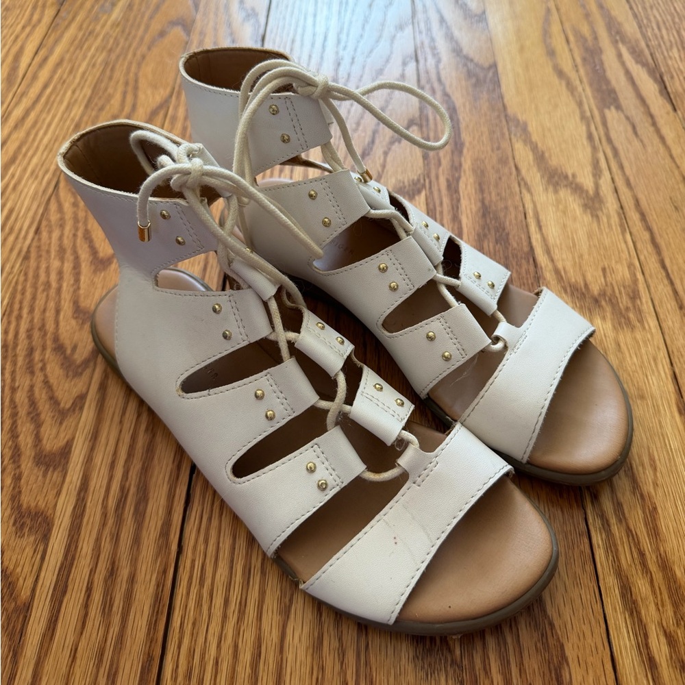 Tommy Hilfiger Beautie Women’s White Gladiator Sandals